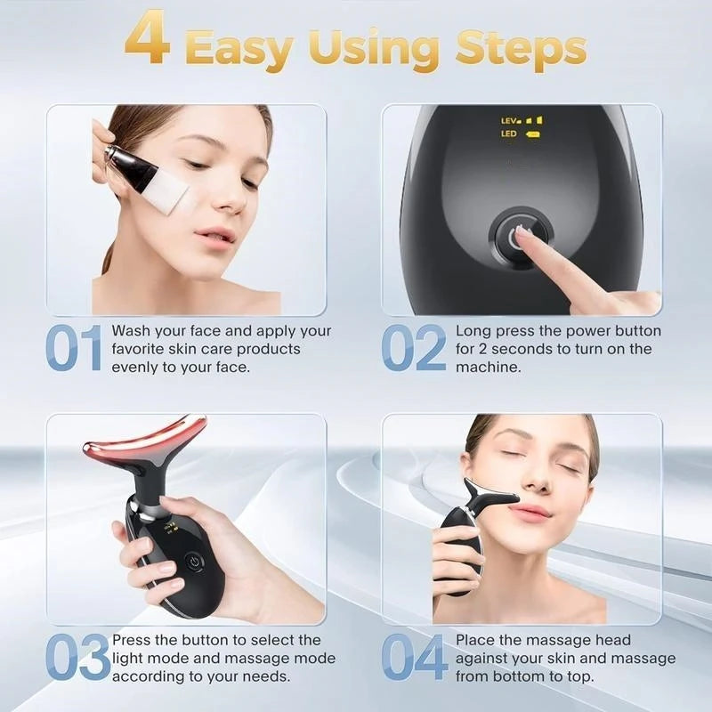 LED Neck Firming Device  Massager